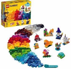 LEGO Classic Transparent Bricks - Vibrant Colors